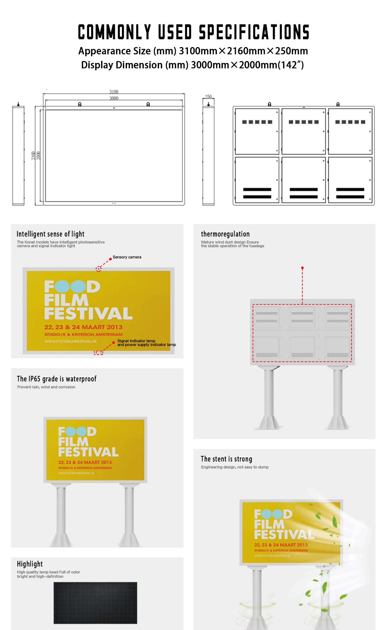 led totem digital signage details 