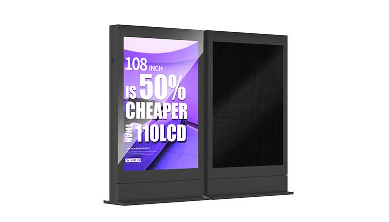 96/108 英寸户外数字标牌