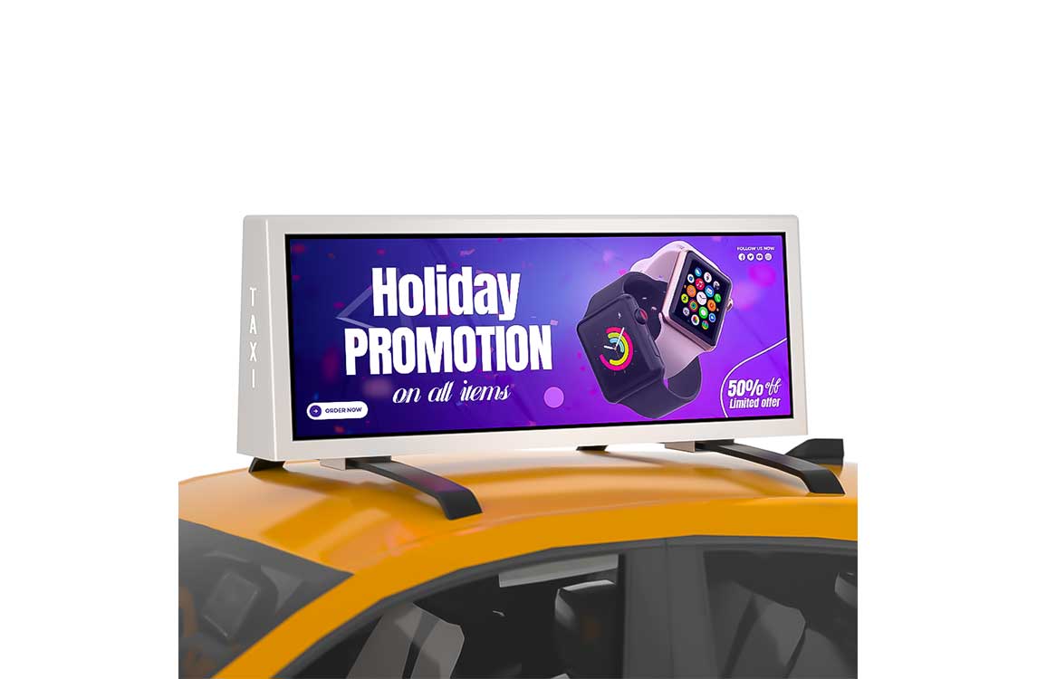 P5 Double-Sided LED Display Screen for Taxi Rooftop